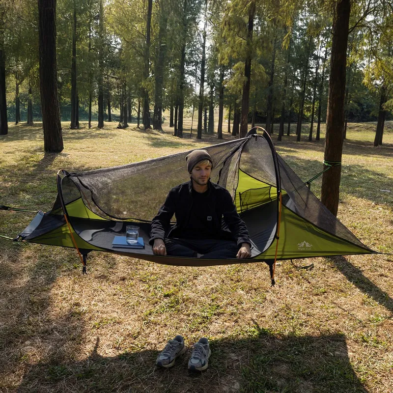 NIGHT CAT Buiten Hangmat Waterdicht Met Klamboe En Tarp XXL Camping — foto 2