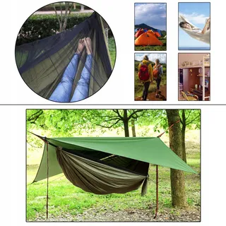CAMPING HAMMOCK Hangmatset Klamboe Sterke Stof — miniatuur 7