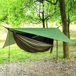 CAMPING HAMMOCK Hangmatset Klamboe Sterke Stof — miniatuur 5