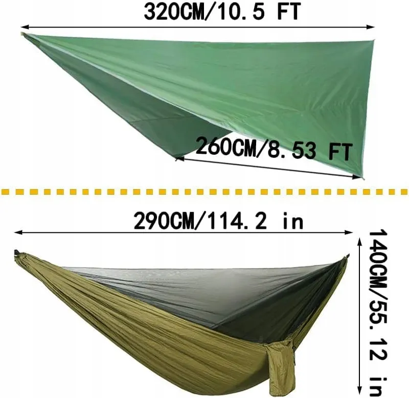 CAMPING HAMMOCK Hangmatset Klamboe Sterke Stof — foto 6