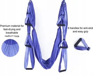 ARNTY Aerial Yoga Hangmat Set Tas Riemen Paars — miniatuur 4