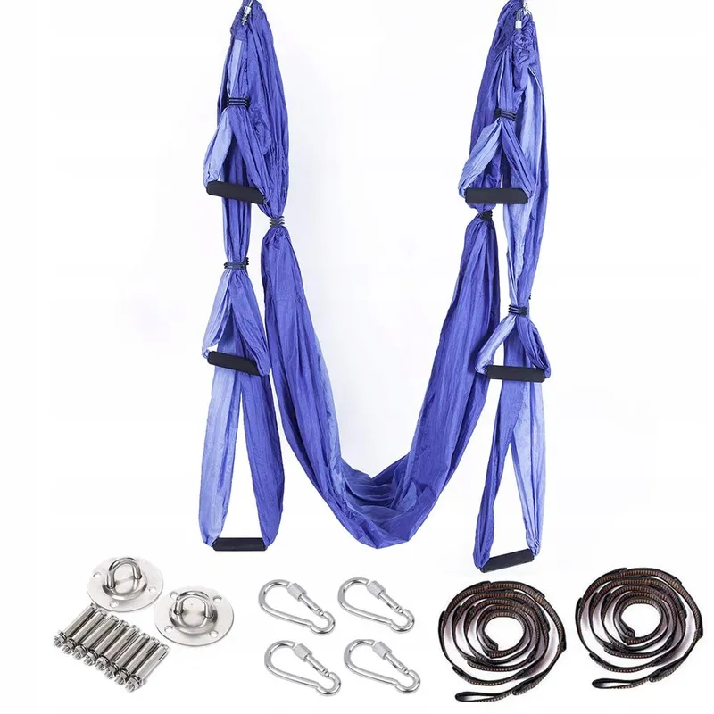 ARNTY Aerial Yoga Hangmat Set Tas Riemen Paars — foto 1
