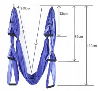 ARNTY Aerial Yoga Hangmat Set Tas Riemen Paars — miniatuur 5
