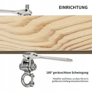 WWFFEN Ophanghaak Schommel Zwaar Hout Beton Staal 675kg — miniatuur 7