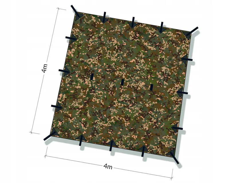 DD HAMMOCKS Waterdichte Tarp Multifunctioneel Camouflage 4x4 — foto 6