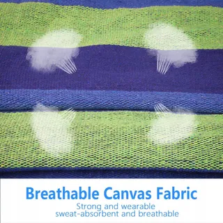 NAKEEY Dubbele Hangmat 280x150cm Outdoor Camping 300kg Blauw — miniatuur 4