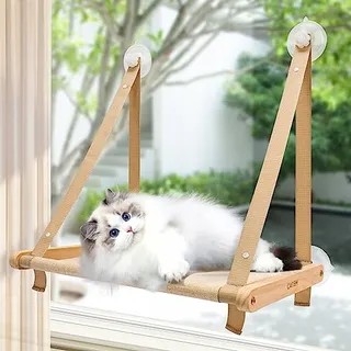 CATISM Opvouwbare Kattenhangmat Tot 20kg Met Sterke Zuignap — miniatuur 1
