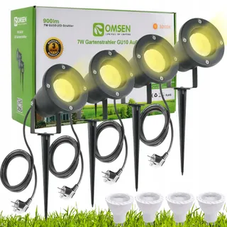 OMSEN Tuinspot GU10 7W IP67 Waterdicht Set 4 Stuks — miniatuur 1