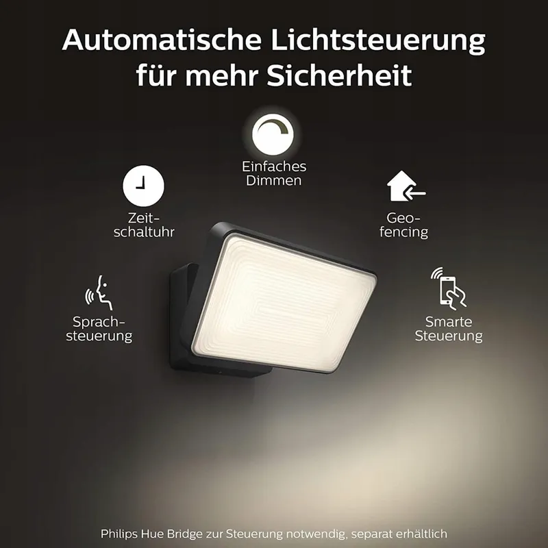 PHILIPS Hue Discover Smart Buitenwandlamp Dimbaar Zwart 2250lm — foto 3