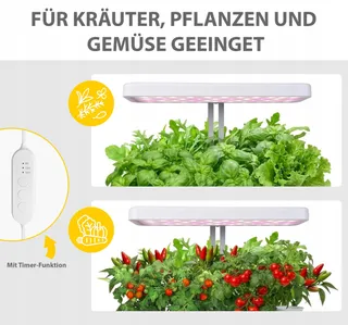 NORTHPOINT LED Plantenlamp Hydrocultuur Kruidentuin Timer 22W 1350lm — miniatuur 3