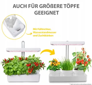NORTHPOINT LED Plantenlamp Hydrocultuur Kruidentuin Timer 22W 1350lm — miniatuur 4