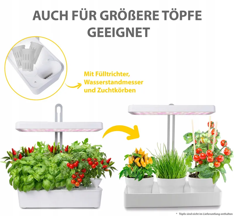 NORTHPOINT LED Plantenlamp Hydrocultuur Kruidentuin Timer 22W 1350lm — foto 4