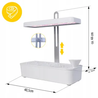 NORTHPOINT LED Plantenlamp Hydrocultuur Kruidentuin Timer 22W 1350lm — miniatuur 2