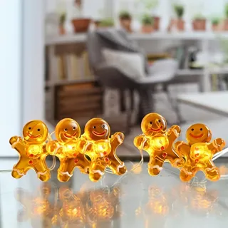 KIIMIIPA Kerst Lichtgordijn Raam Balkon Peperkoek 2m 20 LED — miniatuur 6
