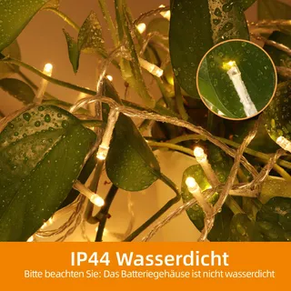 LED Lichtsnoer Buiten 60M 600LED Weerbestendig 8 Modi Timer — miniatuur 4