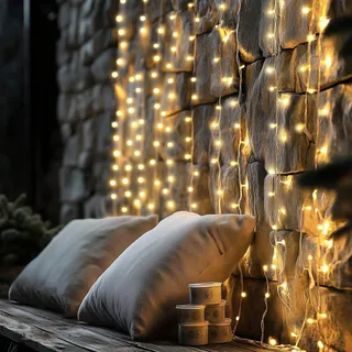 LED Lichtsnoer Buiten 60M 600LED Weerbestendig 8 Modi Timer — miniatuur 5