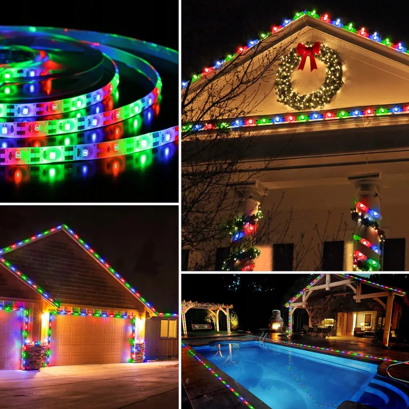 AMIR Solar LED Strip 3m 180 LED IP65 Waterdicht Tuinverlichting — foto 7