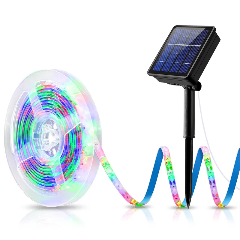 AMIR Solar LED Strip 3m 180 LED IP65 Waterdicht Tuinverlichting — foto 1