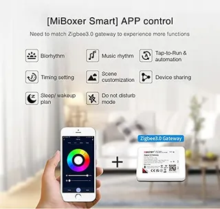 MIBOXER FUT038Z LED Controller RGBW Zigbee Echo App 12V 24V — miniatuur 5