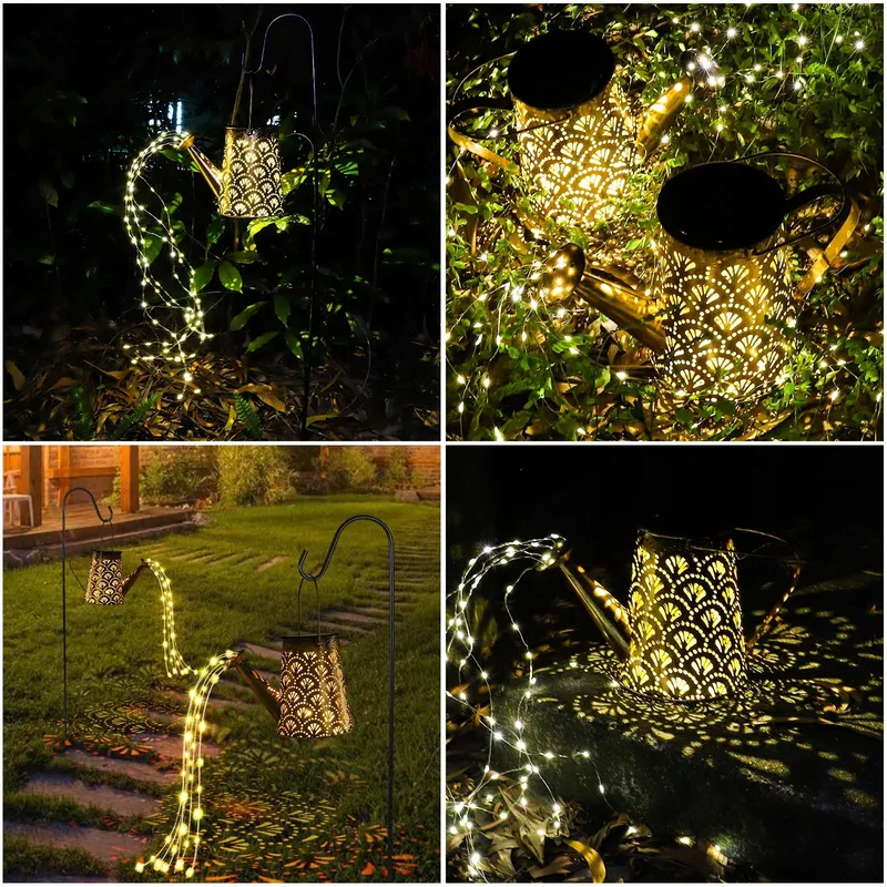GUKKK Solar LED Gieter Tuindecoratie met Lampjes 75cm — foto 7
