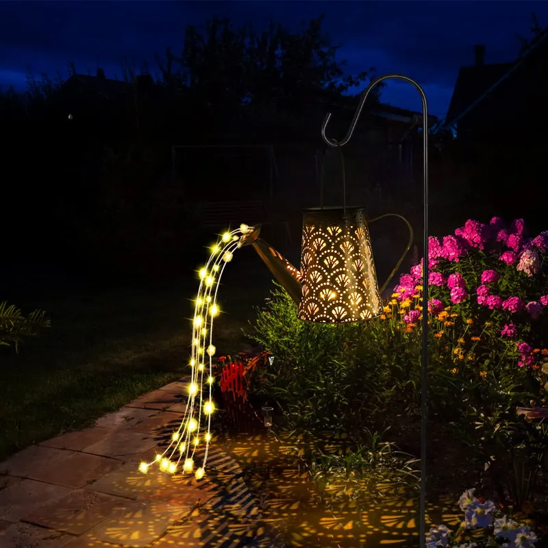 GUKKK Solar LED Gieter Tuindecoratie met Lampjes 75cm — foto 1