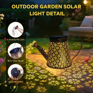 BLAKAPOO Solar Tuinlamp LED Waterdicht Balkon Terras — miniatuur 6