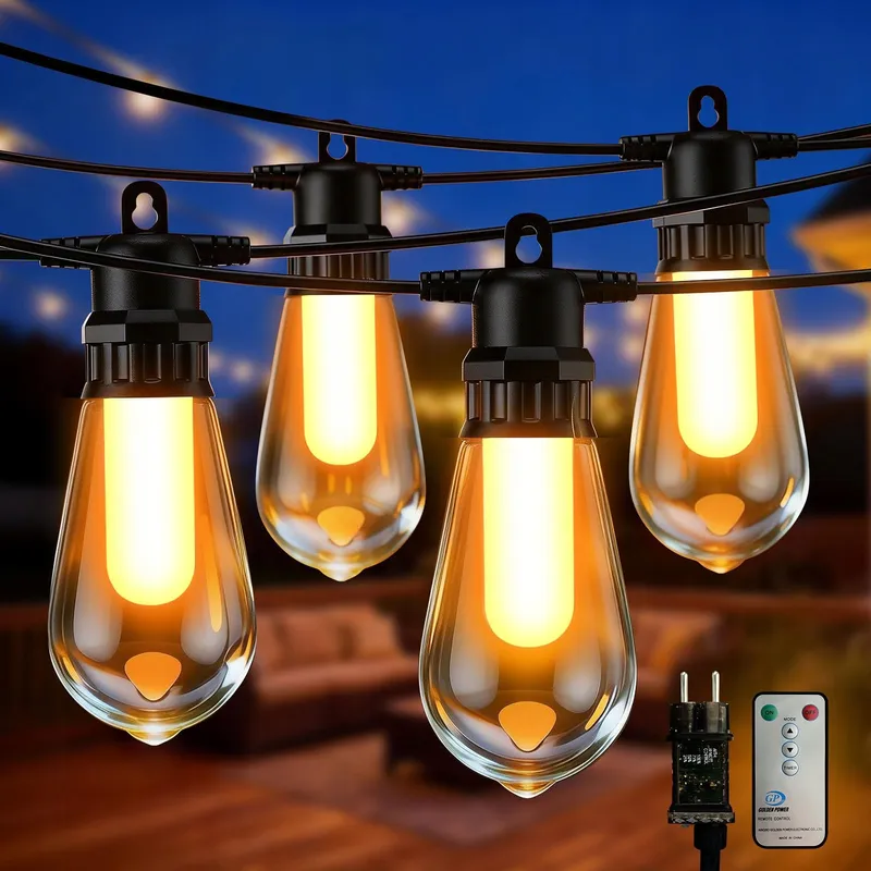 EWIKIN LED Lichtketting Afstandsbediening Tuin Balkon Terras 13M — foto 1