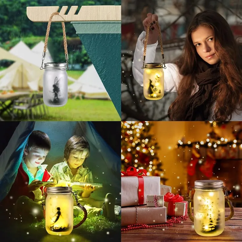 ADIWO Solar LED Tuinlamp Hangend Waterdicht 2 Stuks — foto 7