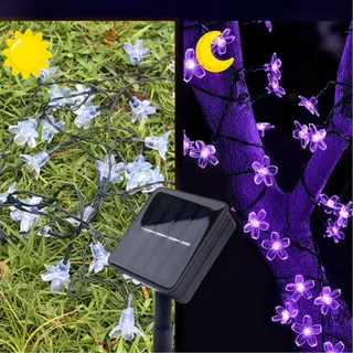 KALEORA Solar Bloemenlichtketting 5M 20 LED Waterdicht Buiten — miniatuur 3