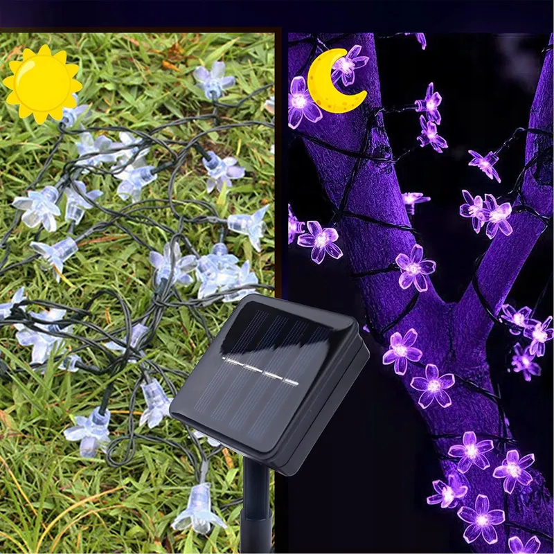 KALEORA Solar Bloemenlichtketting 5M 20 LED Waterdicht Buiten — foto 3