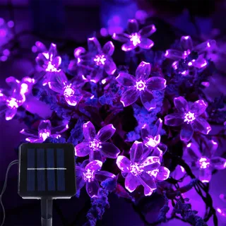 KALEORA Solar Bloemenlichtketting 5M 20 LED Waterdicht Buiten — miniatuur 1