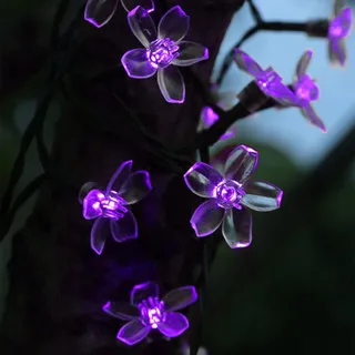 KALEORA Solar Bloemenlichtketting 5M 20 LED Waterdicht Buiten — miniatuur 7