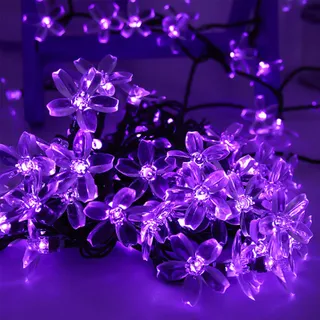 KALEORA Solar Bloemenlichtketting 5M 20 LED Waterdicht Buiten — miniatuur 5