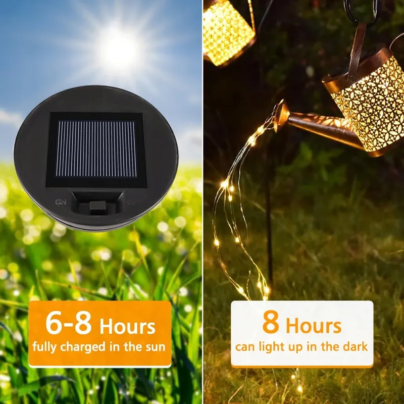 JOYCABIN Set 2 Kappen Voor Solarlampen LED Warm Licht IP65 — foto 3