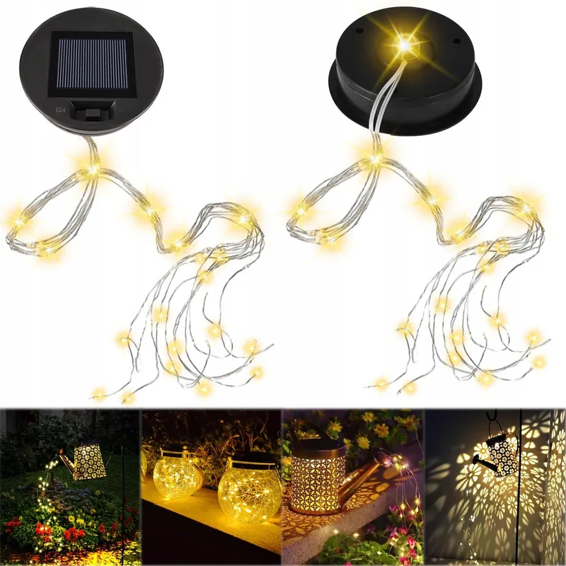 JOYCABIN Set 2 Kappen Voor Solarlampen LED Warm Licht IP65 — foto 1