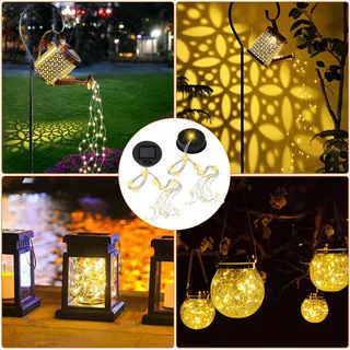 JOYCABIN Set 2 Kappen Voor Solarlampen LED Warm Licht IP65 — miniatuur 7
