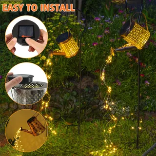 JOYCABIN Set 2 Kappen Voor Solarlampen LED Warm Licht IP65 — miniatuur 6