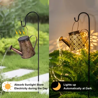 GuKKK Solar Gieter LED Tuinverlichting Waterdicht Terras — miniatuur 7