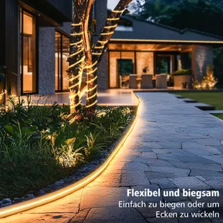 ECHOSARI Solar LED Strip 5M 320 LED Afstandsbediening Waterdicht Tuin — miniatuur 5