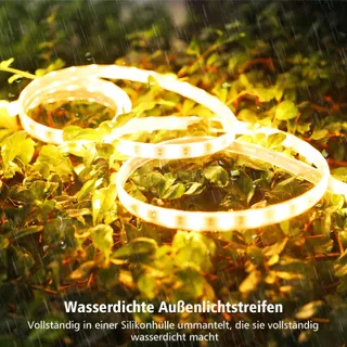 ECHOSARI Solar LED Strip 5M 320 LED Afstandsbediening Waterdicht Tuin — miniatuur 6