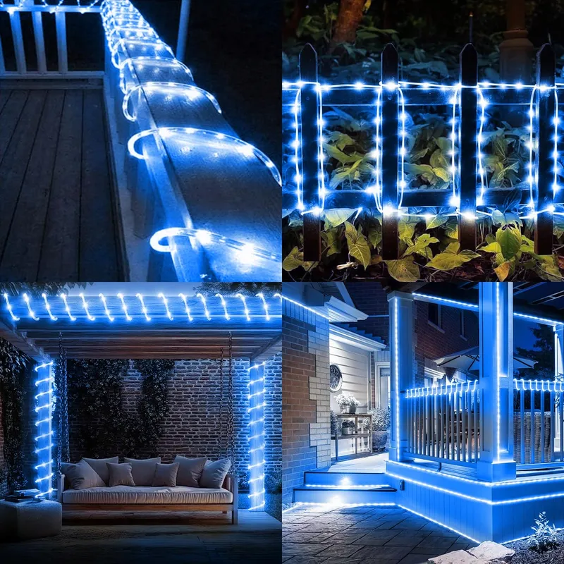 AOFONC Solar LED Lichtslang Buiten Waterdicht 10M 100 LED — foto 7