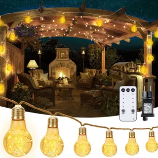STARRYEVER Vintage LED Buitenlamp 15M Tuin Balkon Patio