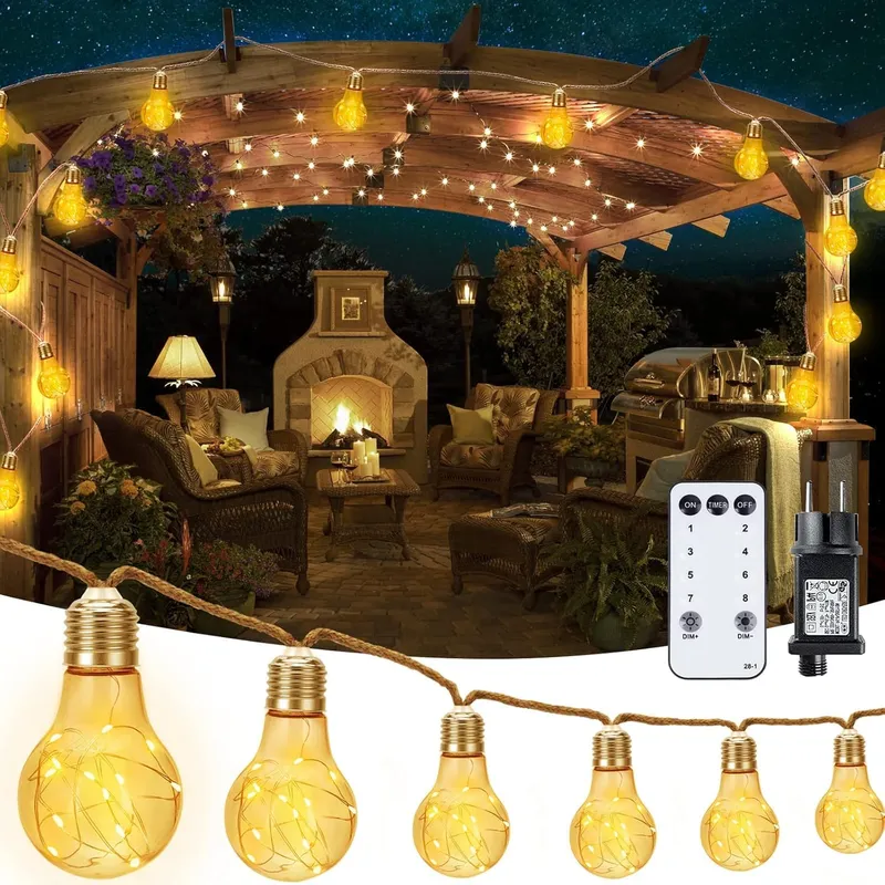 STARRYEVER Vintage LED Buitenlamp 15M Tuin Balkon Patio — foto 1