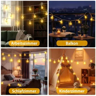 STARRYEVER Vintage LED Buitenlamp 15M Tuin Balkon Patio — miniatuur 7
