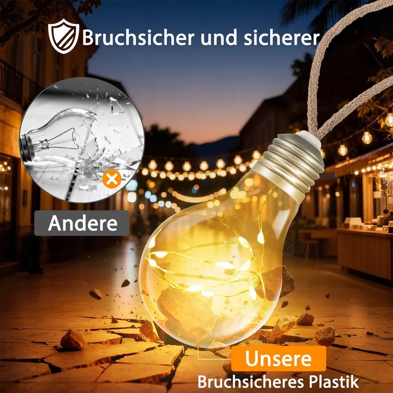 STARRYEVER Vintage LED Buitenlamp 15M Tuin Balkon Patio — foto 6