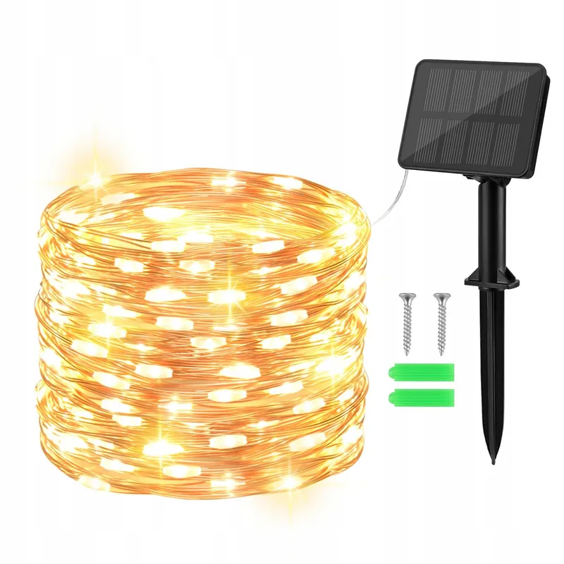 GCSTNN Solar Lichtketting Tuin Waterdicht 10M 100 LED IP65 — foto 1