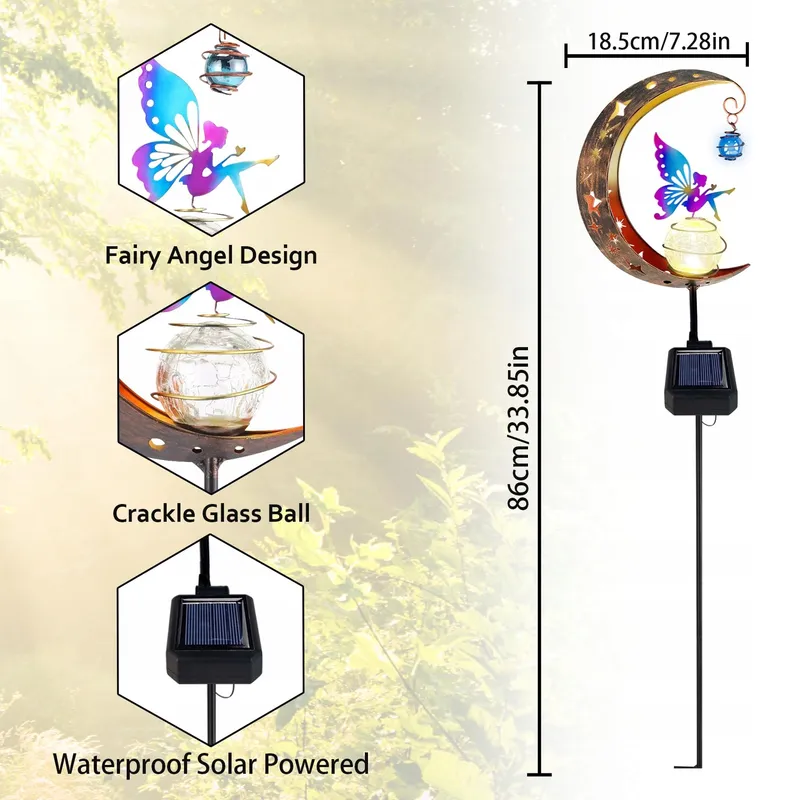 VEEKAY Solar LED Tuinlamp Decoratief Waterdicht Terras Balkon — foto 2