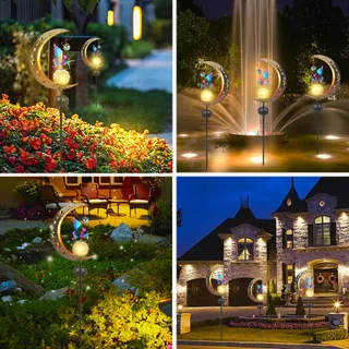 VEEKAY Solar LED Tuinlamp Decoratief Waterdicht Terras Balkon — miniatuur 6