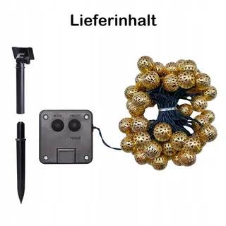 NLNEY Solar LED Lichtsnoer 7M 50 LED Waterdicht Tuin Feest — miniatuur 8