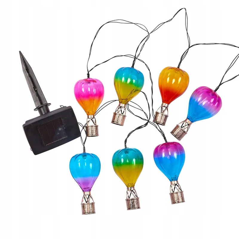 FESTIVE LIGHTS Solar Ballonlamp Buiten Kleurrijk 2,7M 10 LED — foto 6